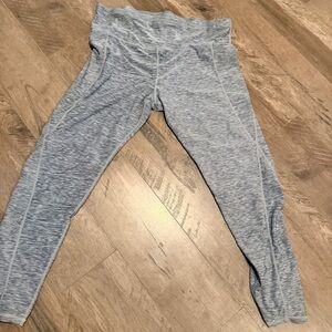 Women's Heather Gray and White Leggings